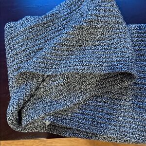 Madewell Black and White Knit Scarf